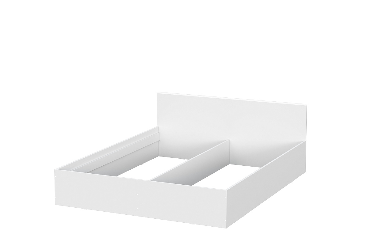 Модульная система "Токио" Кровать двойная универсальная (1,6х2,0) Белый текстурный / Белый текстурный